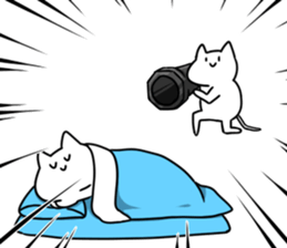 Much sleeping cat sticker #3374157