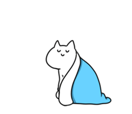 Much sleeping cat sticker #3374160