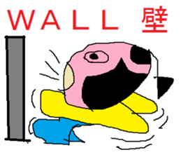 Cheerful samurai boy sticker #3374917