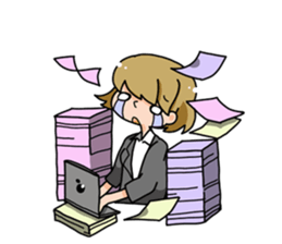 Apparently a typical female worke [ENG] sticker #3375011