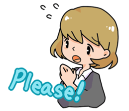 Apparently a typical female worke [ENG] sticker #3375017