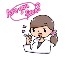 Apparently a typical female worke [ENG] sticker #3375020