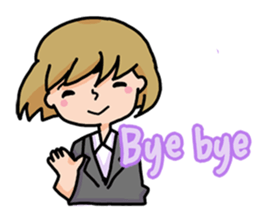 Apparently a typical female worke [ENG] sticker #3375028