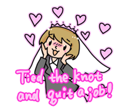 Apparently a typical female worke [ENG] sticker #3375034