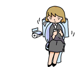 Apparently a typical female worke [ENG] sticker #3375036