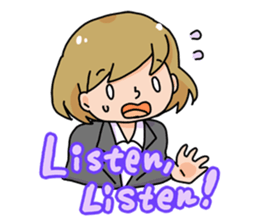 Apparently a typical female worke [ENG] sticker #3375038