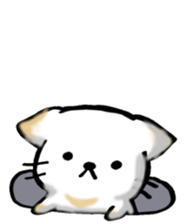 Cute cat and fat cat sticker #3375094