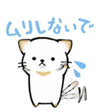 Cute cat and fat cat sticker #3375099
