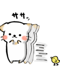 Cute cat and fat cat sticker #3375107