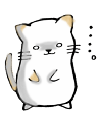 Cute cat and fat cat sticker #3375125