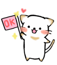 Cute cat and fat cat sticker #3375127