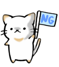 Cute cat and fat cat sticker #3375128