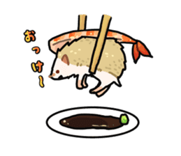 Sushi and hedgehog,"Sudgehog"! sticker #3375415