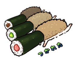 Sushi and hedgehog,"Sudgehog"! sticker #3375428