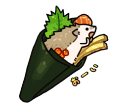 Sushi and hedgehog,"Sudgehog"! sticker #3375434