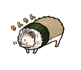 Sushi and hedgehog,"Sudgehog"! sticker #3375436