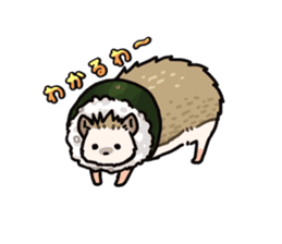 Sushi and hedgehog,"Sudgehog"! sticker #3375437