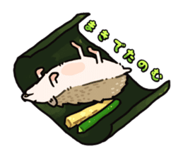 Sushi and hedgehog,"Sudgehog"! sticker #3375444