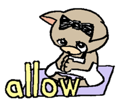 NYANYANEN kawaii yoga kitty English ver sticker #3375578