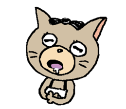 NYANYANEN kawaii yoga kitty English ver sticker #3375598