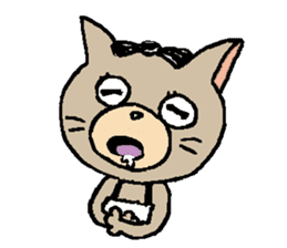 NYANYANEN kawaii yoga kitty English ver sticker #3375598