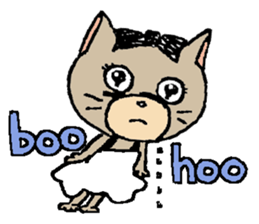 NYANYANEN kawaii yoga kitty English ver sticker #3375600