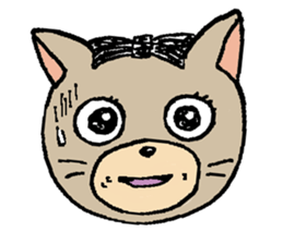 NYANYANEN kawaii yoga kitty English ver sticker #3375602