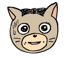 NYANYANEN kawaii yoga kitty English ver sticker #3375602