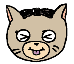 NYANYANEN kawaii yoga kitty English ver sticker #3375603