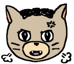 NYANYANEN kawaii yoga kitty English ver sticker #3375604