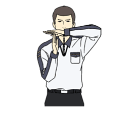 VOLLEYBALL REFEREES' HAND SIGNALS sticker #3375694