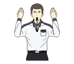 VOLLEYBALL REFEREES' HAND SIGNALS sticker #3375697