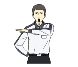 VOLLEYBALL REFEREES' HAND SIGNALS sticker #3375700