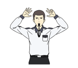 VOLLEYBALL REFEREES' HAND SIGNALS sticker #3375702