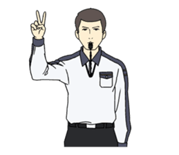 VOLLEYBALL REFEREES' HAND SIGNALS sticker #3375705