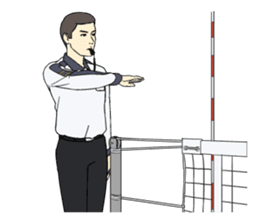 VOLLEYBALL REFEREES' HAND SIGNALS sticker #3375709