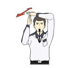 VOLLEYBALL REFEREES' HAND SIGNALS sticker #3375710