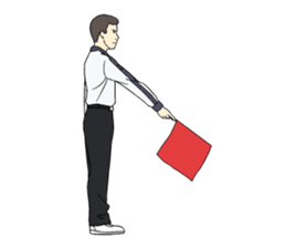 VOLLEYBALL REFEREES' HAND SIGNALS sticker #3375723