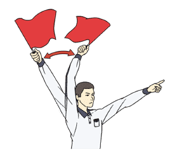 VOLLEYBALL REFEREES' HAND SIGNALS sticker #3375725