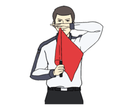 VOLLEYBALL REFEREES' HAND SIGNALS sticker #3375726