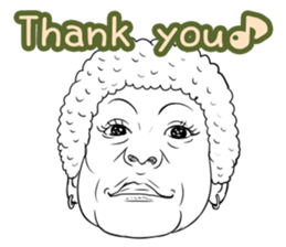 Funny face sticker(Female) vol.3 sticker #3376140