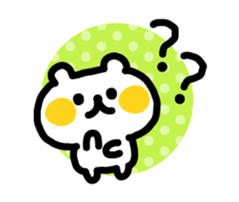Yuru-Yuru white Bear sticker #3376438