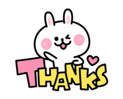 Thank You - Rabbit sticker #3376901