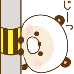 Sticker basic set of a panda