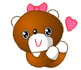 Tomo's Kawaii Bear 2 sticker #3377168
