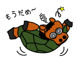 Turtle horse sticker #3377247