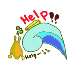 English !? macaroni-kun sticker #3377812