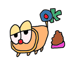 English !? macaroni-kun sticker #3377813