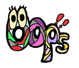 English !? macaroni-kun sticker #3377823