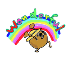 English !? macaroni-kun sticker #3377829